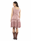 Honey creek Dusty pink 100% rayon Short tank dress - Scully Leather - Flyclothing LLC
