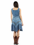 Honey creek Light denim 100% rayon Short tank dress - Scully Leather - Flyclothing LLC