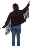 Scully Leather Black Denim Jacket W/Denim Fringe - Scully Leather - Flyclothing LLC