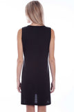 Honey creek black short dress w/embroidery - Scully Leather - Flyclothing LLC