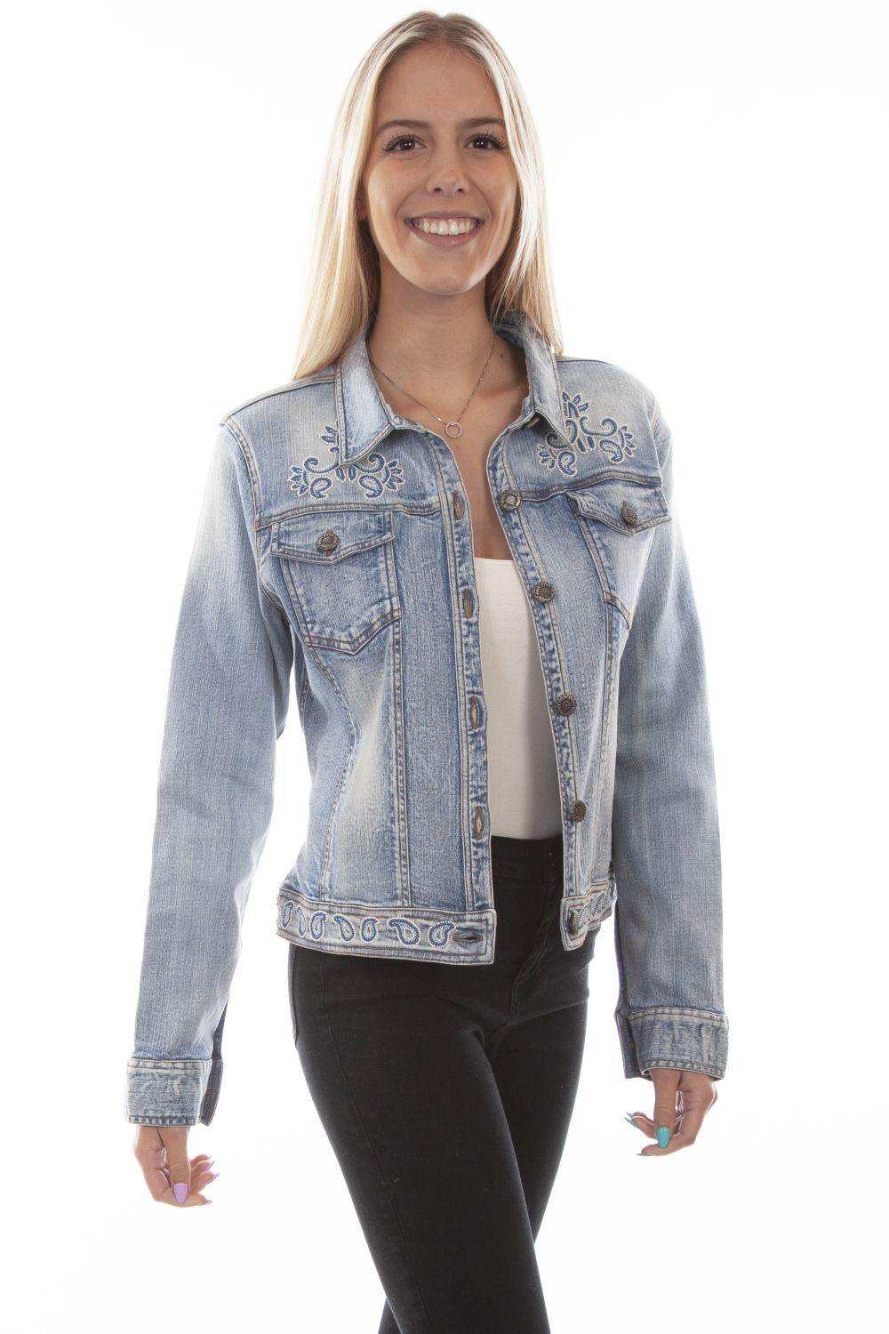 Scully Leather Womens Denim Jacket - Scully Leather - Flyclothing LLC