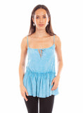 Honey creek turquoise acid wash tank top - Scully Leather - Flyclothing LLC