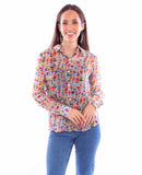 Honey creek multi button up collared blouse - Scully Leather - Flyclothing LLC