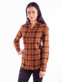 Scully Leather Honey Creek Ladies Seersucker Plaid Shirt - Scully Leather - Flyclothing LLC