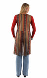 Honey creek serape short serape vest w/long fringe - Scully Leather - Flyclothing LLC