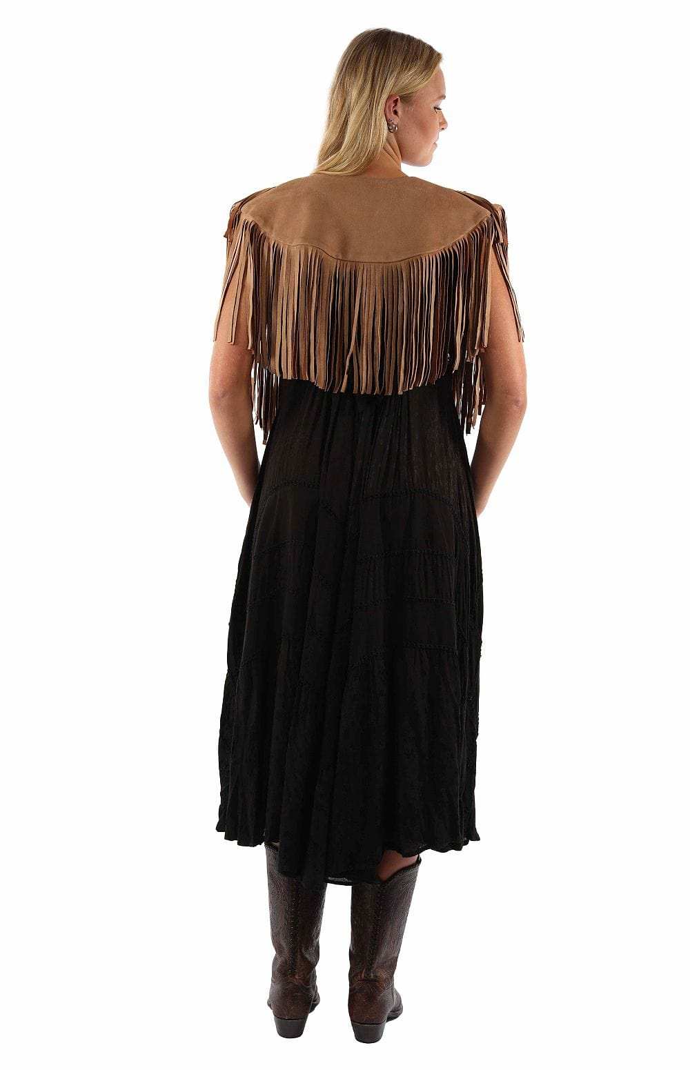 Scully Leather Honey Creek Short Fringe Shawl - Scully Leather - Flyclothing LLC