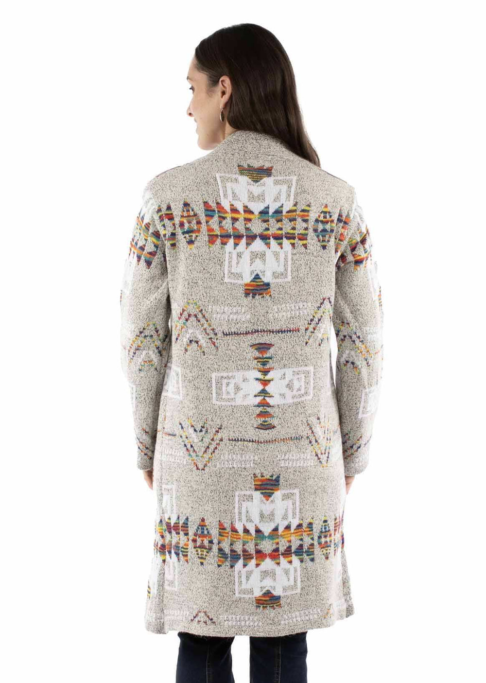 Scully Leather Oatmeal Open Front Duster Cardigan - Scully Leather - Flyclothing LLC