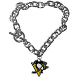 Pittsburgh Penguins Charm Chain Bracelet - Pittsburgh Penguins - Flyclothing LLC