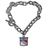 New York Rangers Charm Chain Bracelet - New York Rangers - Flyclothing LLC