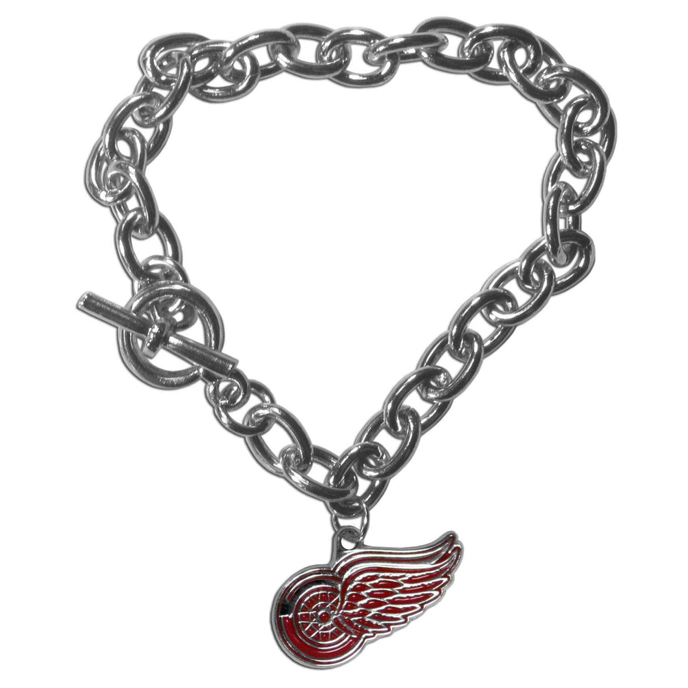 Detroit Red Wings Charm Chain Bracelet - Detroit Red Wings - Flyclothing LLC