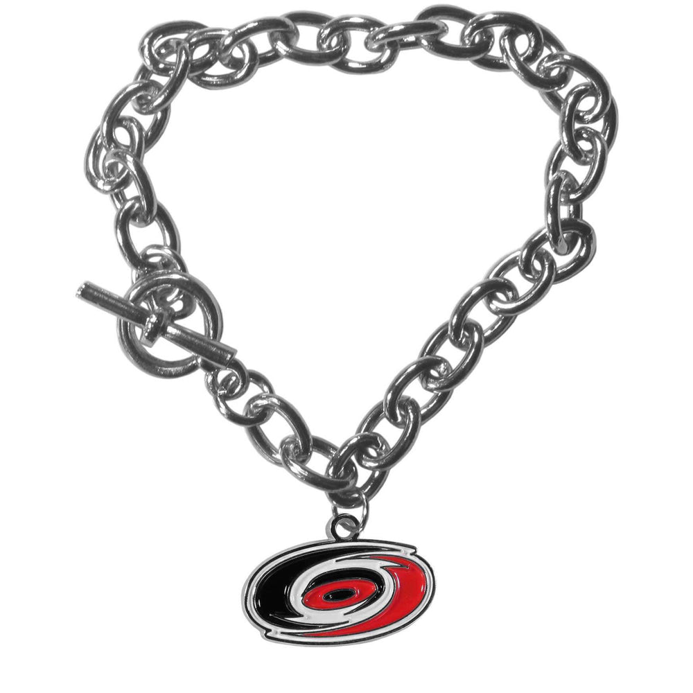 Carolina Hurricanes Charm Chain Bracelet - Carolina Hurricanes - Flyclothing LLC