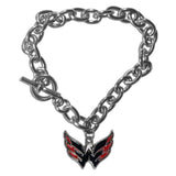 Washington Capitals Charm Chain Bracelet - Washington Capitals - Flyclothing LLC
