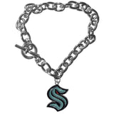 Seattle Kraken Charm Chain Bracelet - Seattle Kraken - Flyclothing LLC