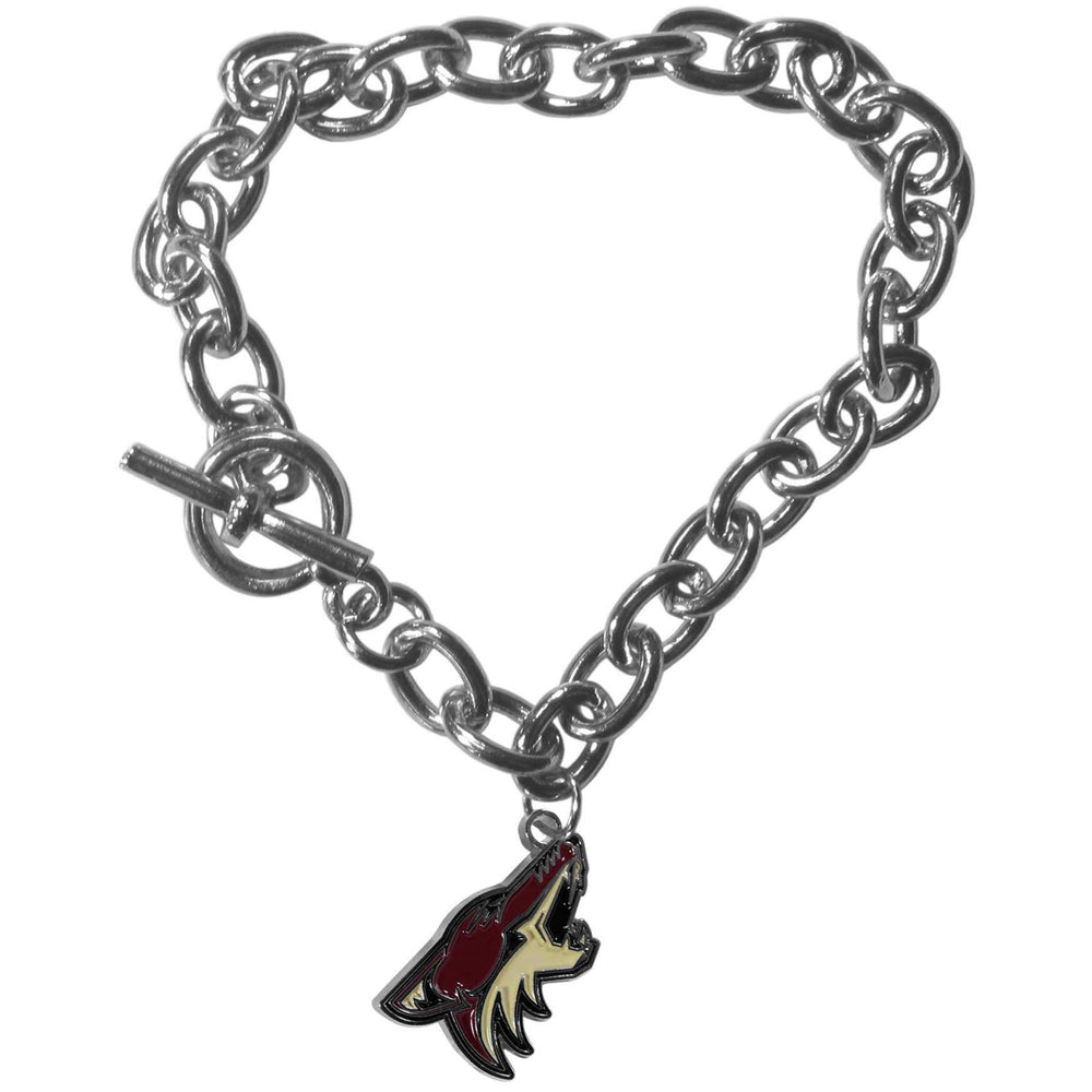 Arizona Coyotes Charm Chain Bracelet - Arizona Coyotes - Flyclothing LLC