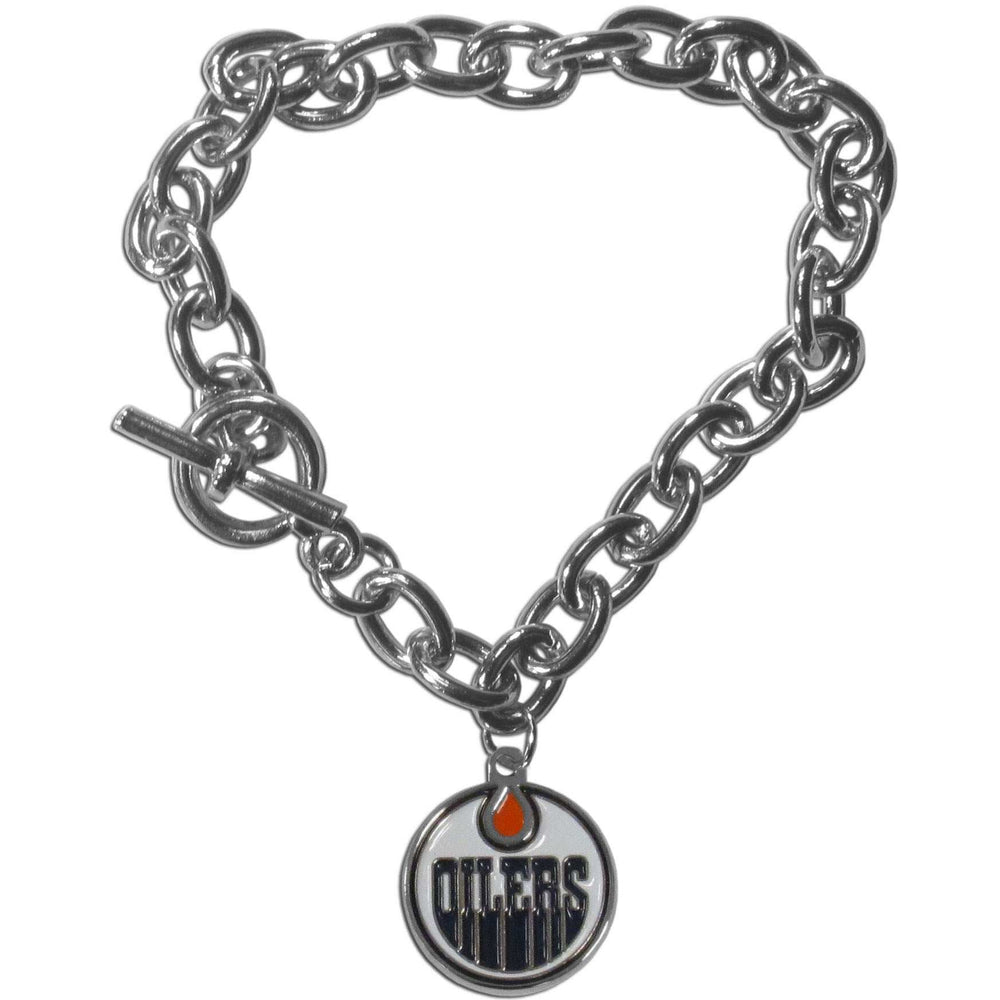 Edmonton Oilers Charm Chain Bracelet - Edmonton Oilers - Flyclothing LLC