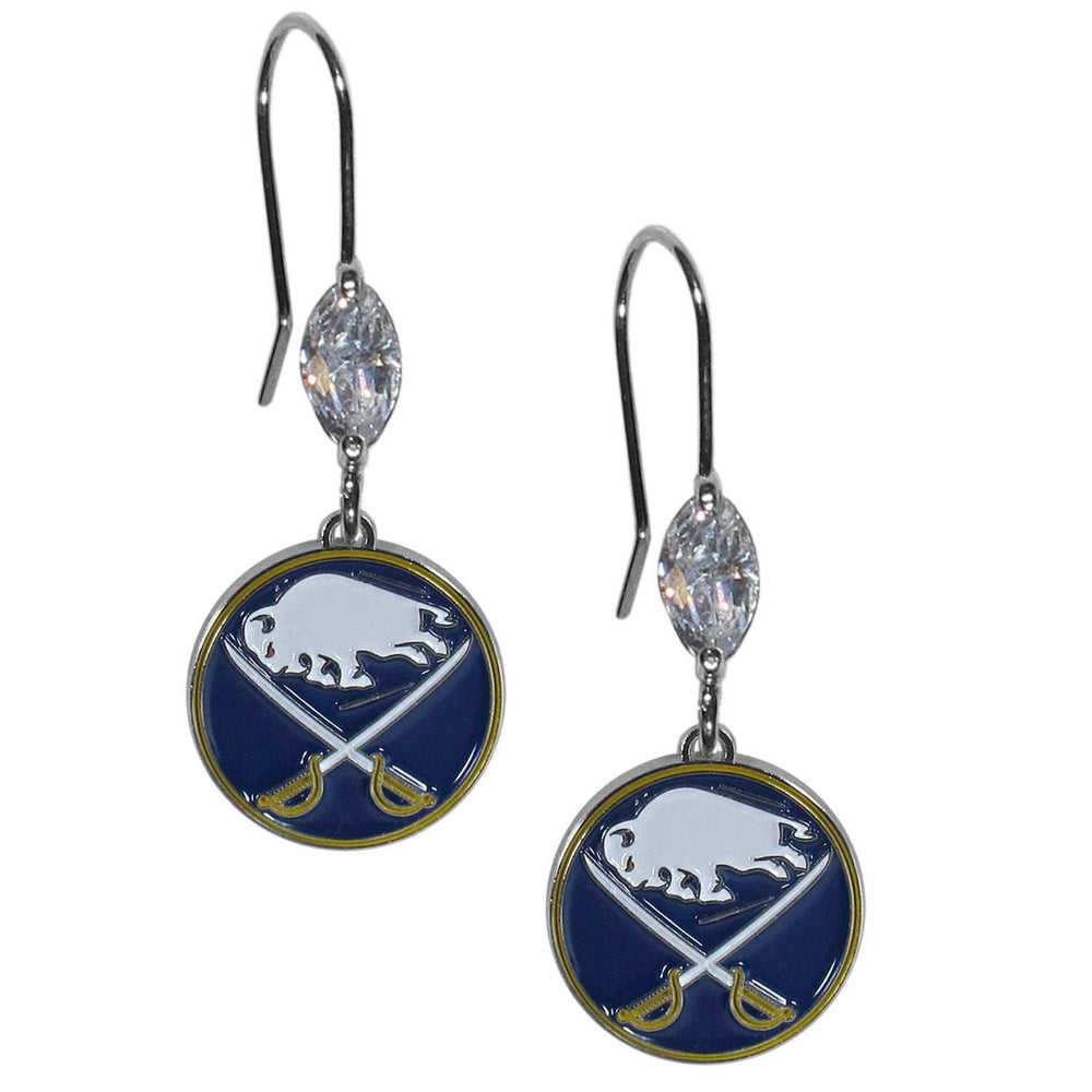 Buffalo Sabres Crystal Dangle Earrings - Buffalo Sabres - Flyclothing LLC