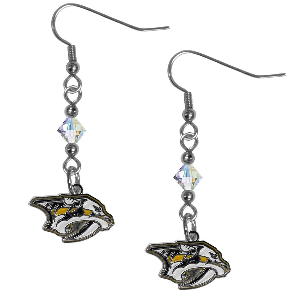 Nashville Predators Crystal Dangle Earrings - Nashville Predators - Flyclothing LLC
