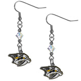 Nashville Predators Crystal Dangle Earrings - Nashville Predators - Flyclothing LLC