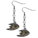 Anaheim Ducks Crystal Dangle Earrings - Anaheim Ducks - Flyclothing LLC