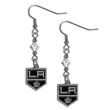 Los Angeles Kings Crystal Dangle Earrings - Los Angeles Kings - Flyclothing LLC