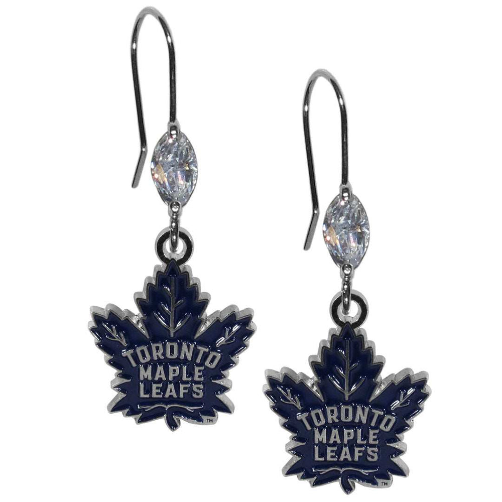 Toronto Maple Leafs Crystal Dangle Earrings - Toronto Maple Leafs - Flyclothing LLC