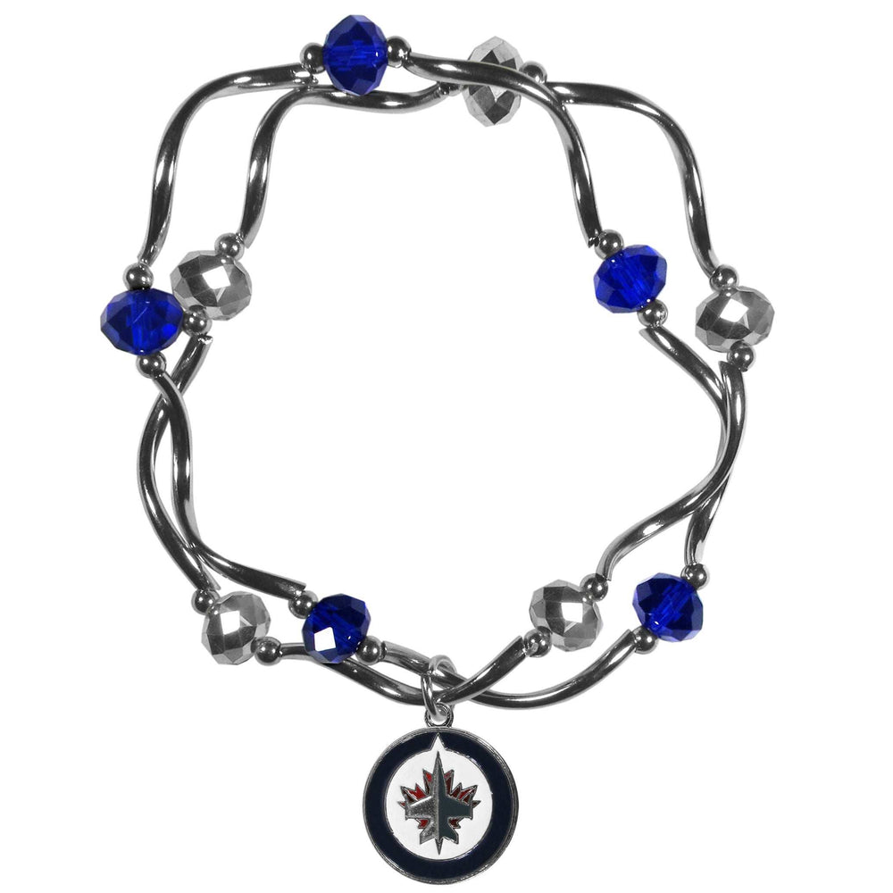 Winnipeg Jets Crystal Bead Bracelet - Winnipeg Jets - Flyclothing LLC