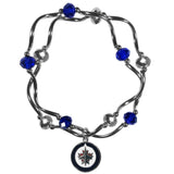 Winnipeg Jets Crystal Bead Bracelet - Winnipeg Jets - Flyclothing LLC