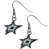Dallas Stars Chrome Dangle Earrings - Dallas Stars - Flyclothing LLC