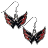 Washington Capitals Chrome Dangle Earrings - Washington Capitals - Flyclothing LLC