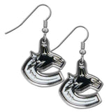 Vancouver Canucks Chrome Dangle Earrings - Vancouver Canucks - Flyclothing LLC