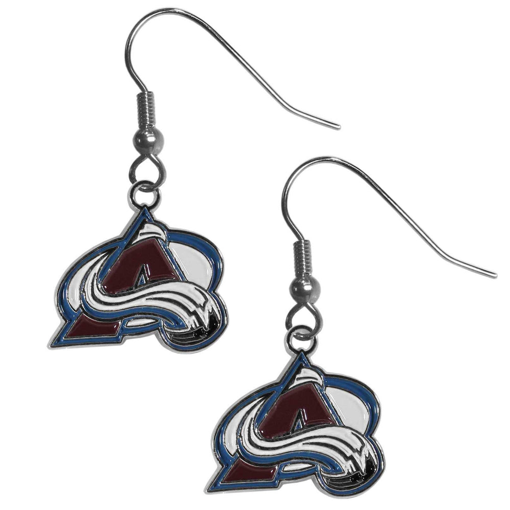 Colorado Avalanche Chrome Dangle Earrings - Colorado Avalanche - Flyclothing LLC