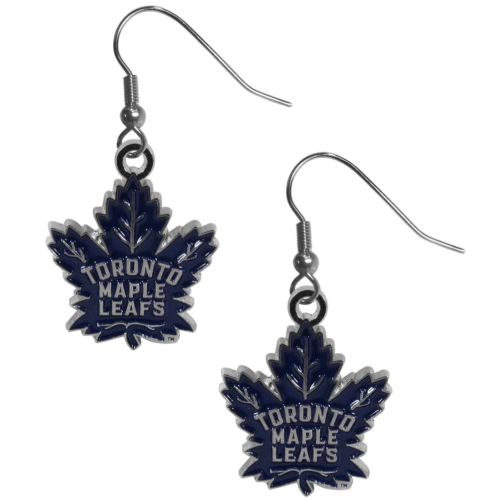 Toronto Maple Leafs Chrome Dangle Earrings - Toronto Maple Leafs - Flyclothing LLC