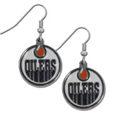 Edmonton Oilers Chrome Dangle Earrings - Edmonton Oilers - Flyclothing LLC