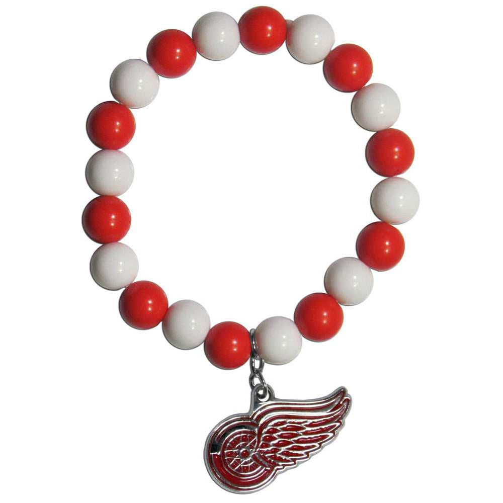 Detroit Red Wings Fan Bead Bracelet - Detroit Red Wings - Flyclothing LLC