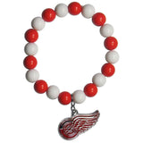 Detroit Red Wings Fan Bead Bracelet - Detroit Red Wings - Flyclothing LLC