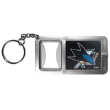 San Jose Sharks Flashlight Key Chain with Bottle Opener - San Jose Sharks - Flyclothing LLC
