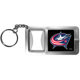 Columbus Blue Jackets Flashlight Key Chain with Bottle Opener - Columbus Blue Jackets - Flyclothing LLC