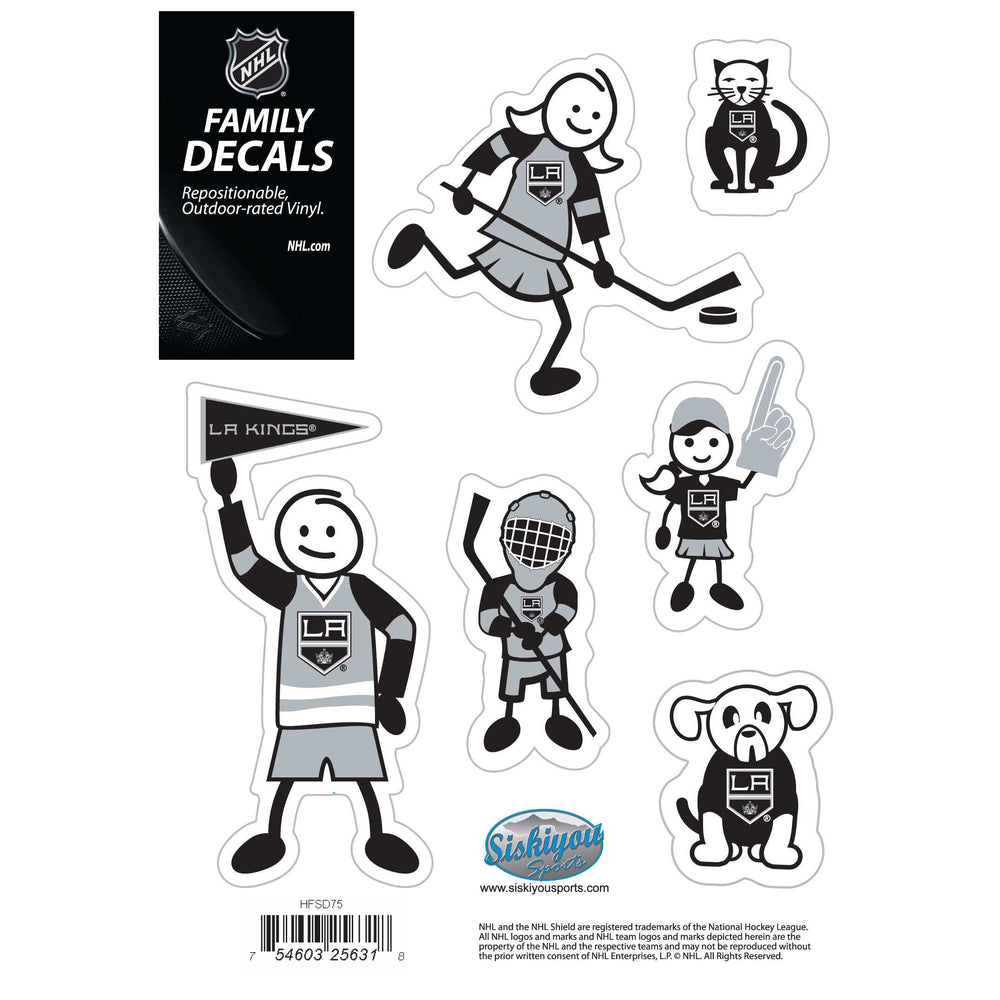 Los Angeles Kings Family Decal Set Small - Los Angeles Kings - Flyclothing LLC