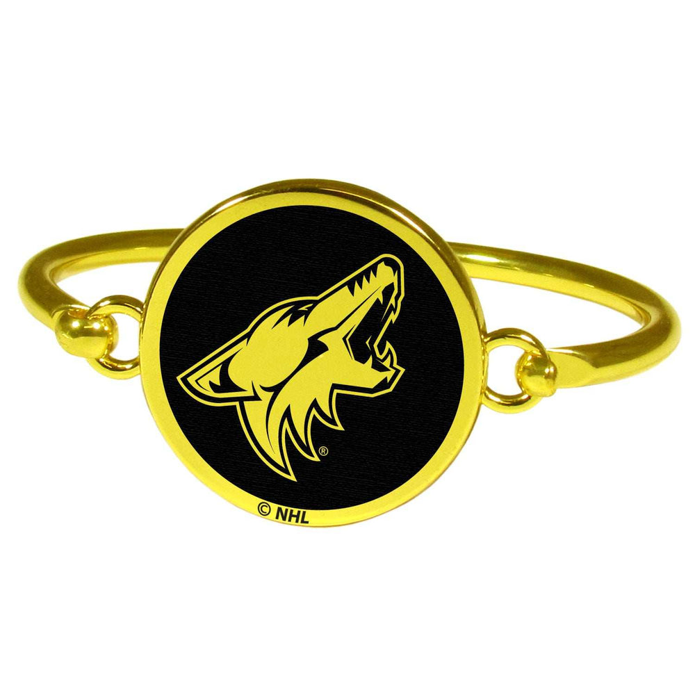 Arizona Coyotes Gold Tone Bangle Bracelet - Arizona Coyotes - Flyclothing LLC