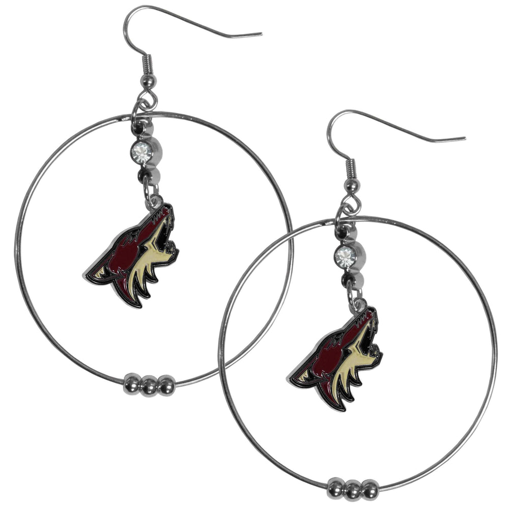 Arizona Coyotes 2 Inch Hoop Earrings - Arizona Coyotes - Flyclothing LLC