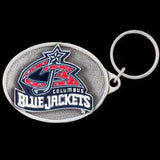 Columbus Blue Jackets Carved Metal Key Chain - Columbus Blue Jackets - Flyclothing LLC