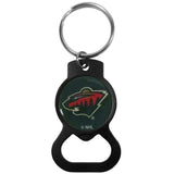 Minnesota Wild® Bottle Opener Key Chain, Black - Minnesota Wild - Flyclothing LLC