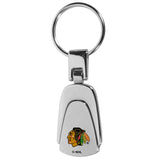 Chicago Blackhawks Steel Teardop Key Chain - Chicago Blackhawks - Flyclothing LLC