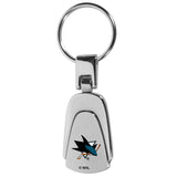 San Jose Sharks Steel Teardop Key Chain - San Jose Sharks - Flyclothing LLC