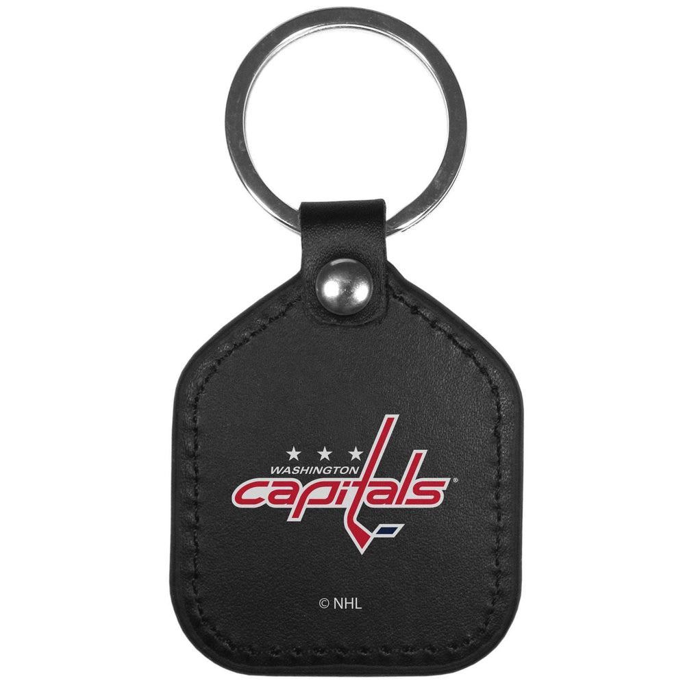 Washington Capitals Leather Square Key Chains - Washington Capitals - Flyclothing LLC