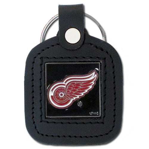 Detroit Red Wings Square Leatherette Key Chain - Detroit Red Wings - Flyclothing LLC