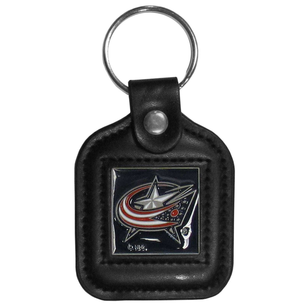 Columbus Blue Jackets Square Leatherette Key Chain - Columbus Blue Jackets - Flyclothing LLC