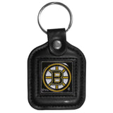 Boston Bruins Square Leatherette Key Chain - Boston Bruins - Flyclothing LLC