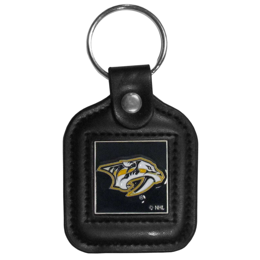 Nashville Predators Square Leatherette Key Chain - Nashville Predators - Flyclothing LLC