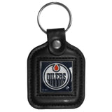 Edmonton Oilers Square Leatherette Key Chain - Edmonton Oilers - Flyclothing LLC